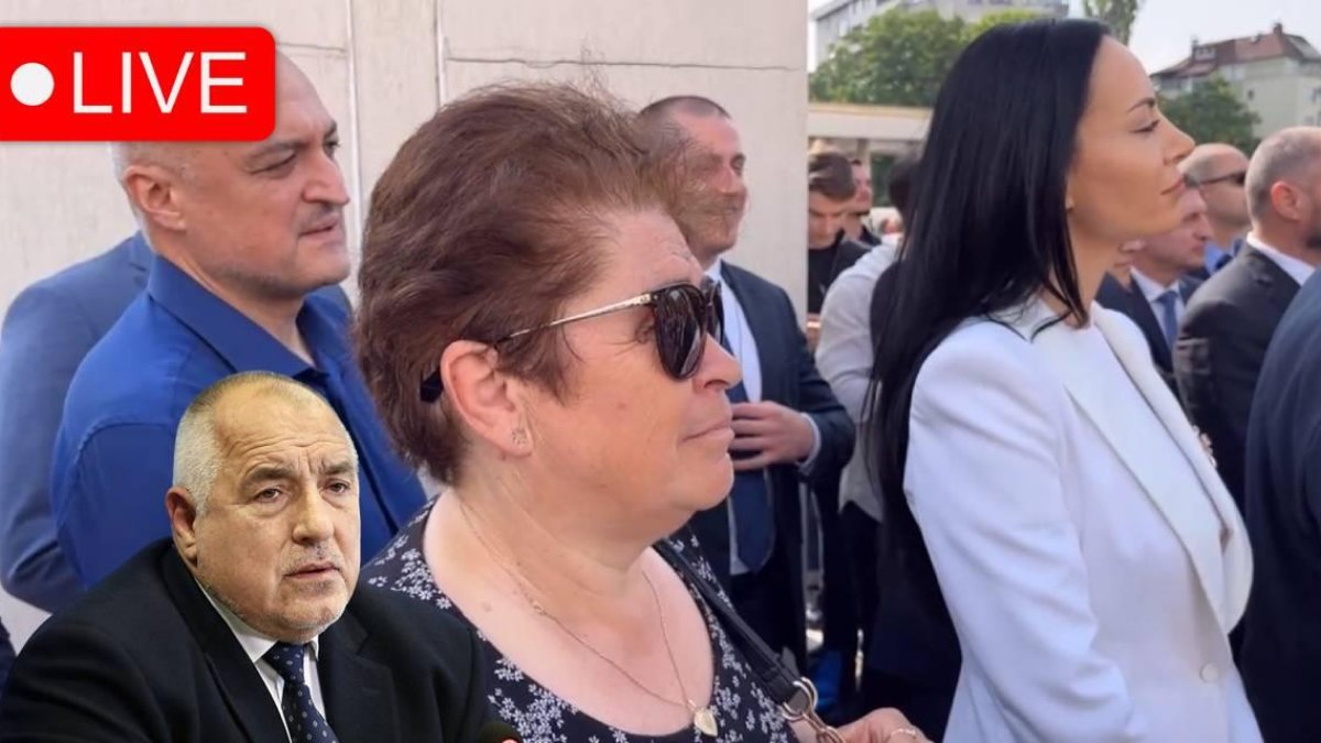 Борисов събра протестиращи срещу разпита му по "Барселонагейт" (видео)