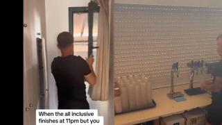 Мъж откри как може да се възползва 24/7 от  All Inclusive в хотел (видео)