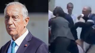 Президентът на Португалия припадна на официално събитие (видео)