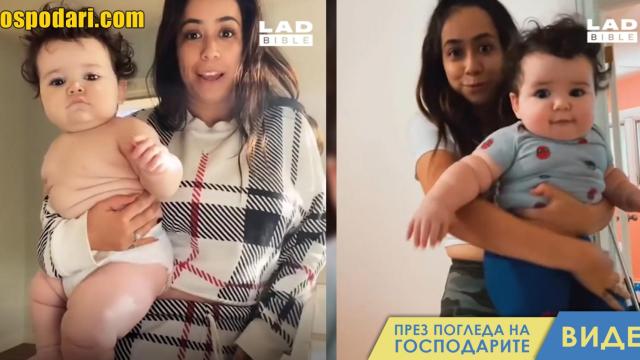 Майка показва гигантското си бебе (видео)