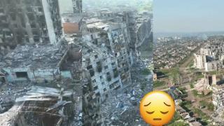 Вижте как изглежда разрушеният град Бахмут (видео)