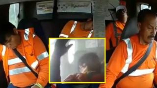 Когато всички в превозното средство заспят... даже и шофьорът (видео)