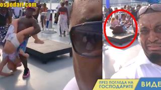 Мъж и жена се подготвят за карнавал с луди танци (видео)