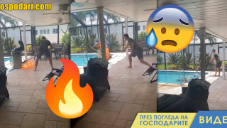 Да изгасиш барбекю с басейн (видео)