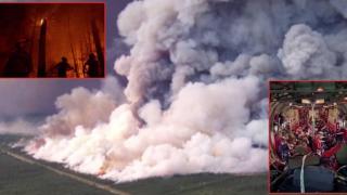 В Канада евакуират 20 000 души заради масивни горски пожари (видео)