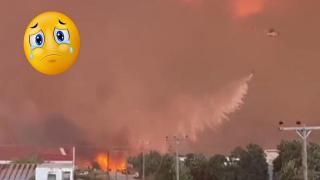 Пожарите в Гърция се разрастват, хиляди са евакуирани (видео)