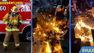 Чалга парти буквално подпали дискотека в Пловдив (видео)