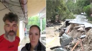 Българи са блокирани заради наводненията в Гърция (видео)