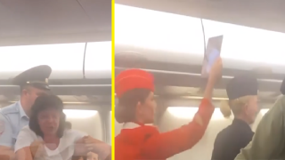 Свалиха от самолет пияна рускиня, тръгнала на почивка в Анталия (видео)