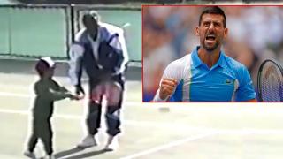 Видео показва първата тренировка на корта на Новак Джокович