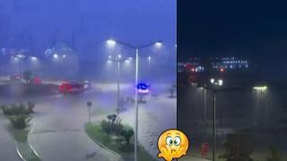 Градушка с размер на лимон остави стотици хора в Гърция без домове (видео)