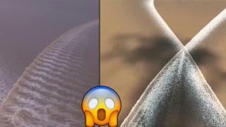 Вижте изключително рядката приливна вълна "Сребърен дракон" (видео)