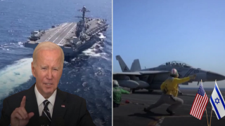 САЩ прати най-големия военен кораб в света в помощ на Израел (видео)