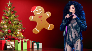 Шер посреща Коледа през октомври (видео)