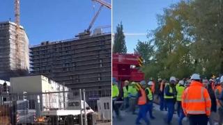 Български строители са загинали при рухването на скеле в Хамбург (видео)