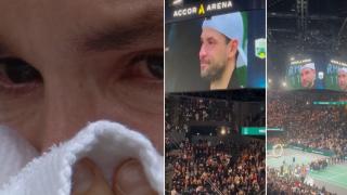 Сълзите на един голям спортист - Гришо след мача с Джокович (видео)