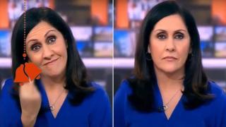 Скандален гаф на водеща на BBC - показа нецензурен жест в ефир (видео)
