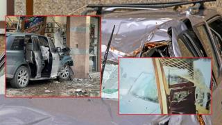 Джип се заби в магазин за електроника във Варна (видео)