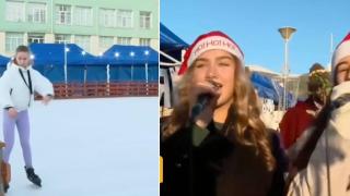 Челопеч посрещна Коледа с ледена пързалка и празнична работилница с кауза (видео)