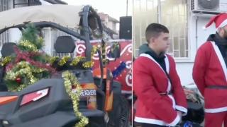 Десетки рокери във Велико Търново се премениха като Дядо Коледа (видео)