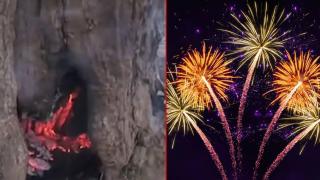 Младежи подпалиха дърво с пиратка (видео)