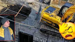 Развален багер блокира повече от месец входа на къщи в "Драгалевци" (видео)