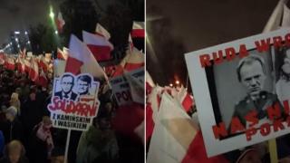 Недоволство в Полша: Хиляди на протест срещу правителството на Доналд Туск (видео)