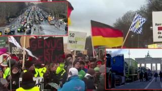 Масови протести на фермерите в Германия  блокираха столицата (видео)