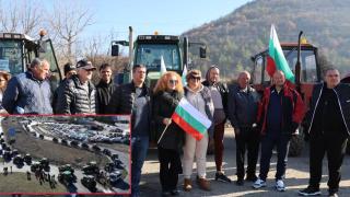 Земеделците продължават да протестират, отново блокират главни пътища (видео)