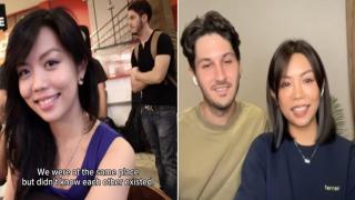 Жена открива съпруга си в селфи, което е правила години преди да се срещнат (видео)