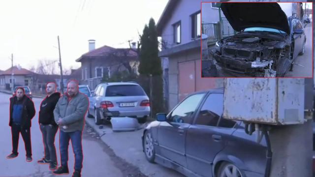 Пореден пиян шофьор помете три коли и се обърна по таван (видео)