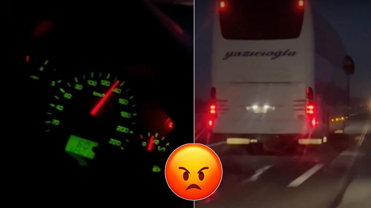 Шофьор на турски автобус е засечен да кара с опасна скорост по АМ "Тракия" (видео)