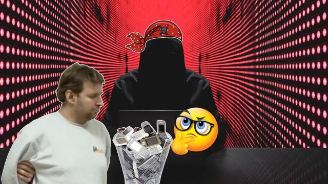 "Червеният пират" е използвал телефони, намерени в кош за рециклиране (видео)