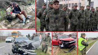 Цяла военна рота се притече на помощ на пострадали при катастрофа (видео)