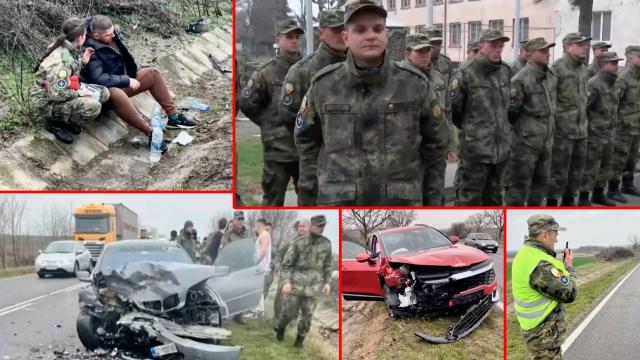 Цяла военна рота се притече на помощ на пострадали при катастрофа (видео)