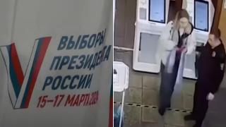 Вандализъм на изборите в Русия: Жена подпали кабина за гласуване