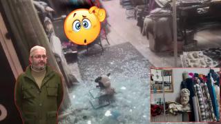 Маскирани крадци разбиха магазин за платове и задигнаха бюст на Христо Ботев (видео)