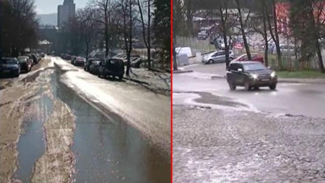 Питейна вода наводнява от години улици в Перник (видео)