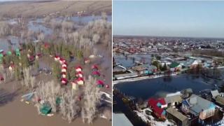 Хиляди бяха евакуирани заради големи наводнения в Русия (видео)