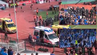 Задържаните след сблъсъците между фенове на Левски и ЦСКА остават в ареста (видео)