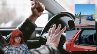 Агресивен шофьор заплаши жена и счупи огледалата ѝ в Пловдив (видео)