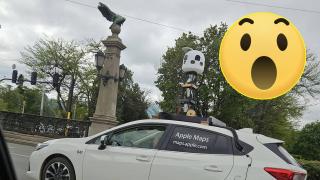Кола на Apple Maps е забелязана в София