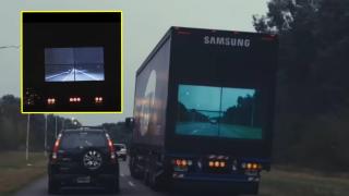 Samsung разработва "безопасен камион" с дисплей (видео)