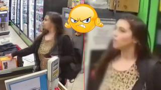 Нагла крадла си тръгна с кутия за дарения от магазин в София (видео)