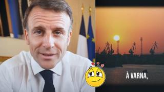 Френският президент похвали морската ни столица (видео)