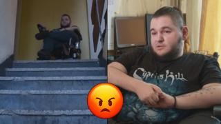 Млад мъж в инвалидна количка е блокиран в дома си (видео)