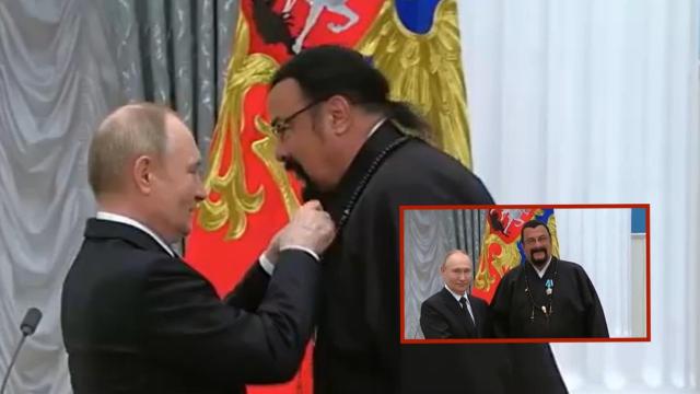 Лично от Путин: Стивън Сегал с Орден за приятелство (видео)