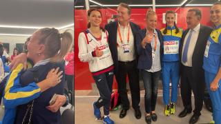 Стефка Костадинова бе почетен гост на Европейското по лека атлетика в Рим (видео)
