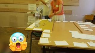 Инцидент в изборна секция във Варна (видео)