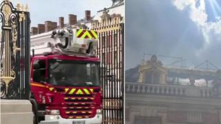 Евакуираха посетителите на двореца Версай в Париж заради пожар (видео)